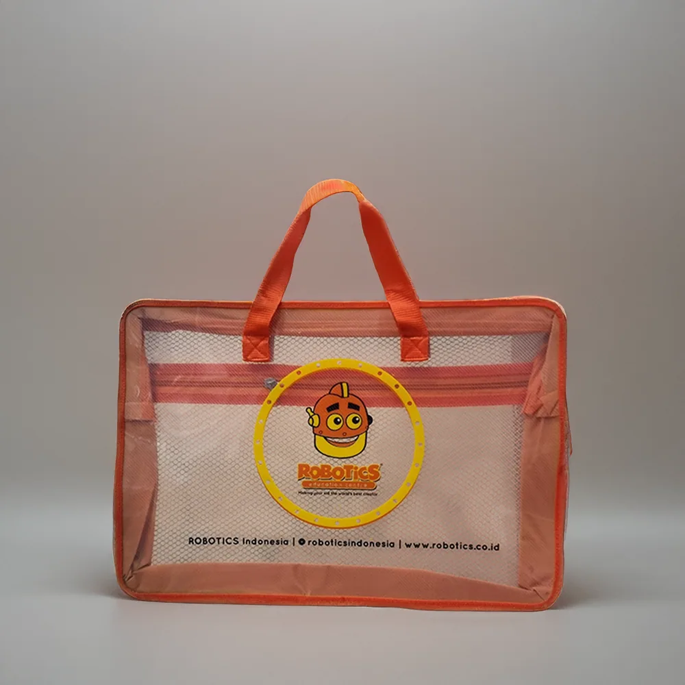 Zipper bag cetak logo Robotics Education Center